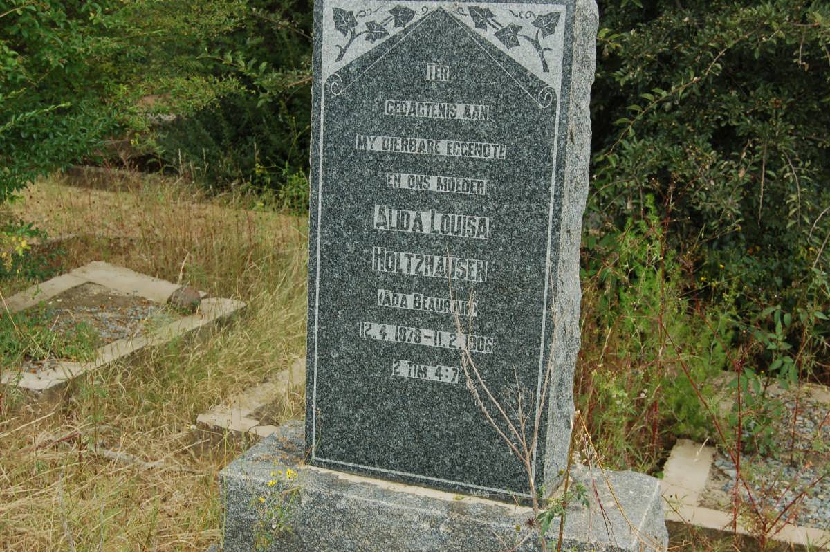 HOLTZHAUSEN Alida Louisa nee BEAURAIN 1878-1906