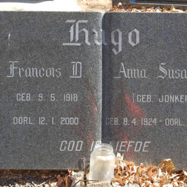 HUGO Francois D. 1918-2000 &amp; Anna Susanna JONKER 1924-1989