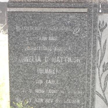 HATTINGH Cornelia G. nee EARLE 1855-