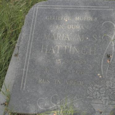 HATTINGH Maria M.S. 1904-1976