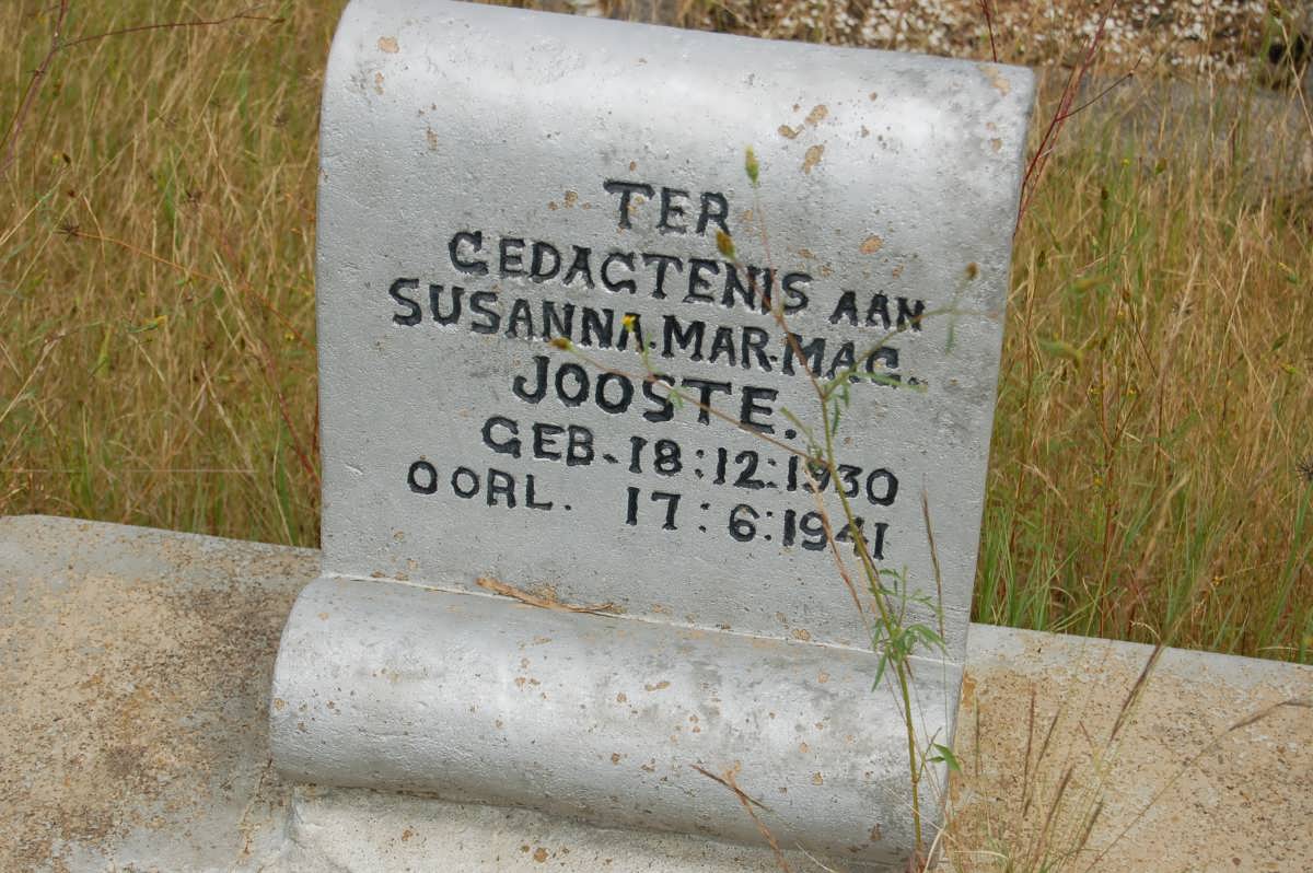 JOOSTE Susanna Mar. Mag. 1930-1941