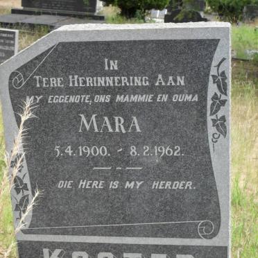 KOSTER Mara 1900-1962