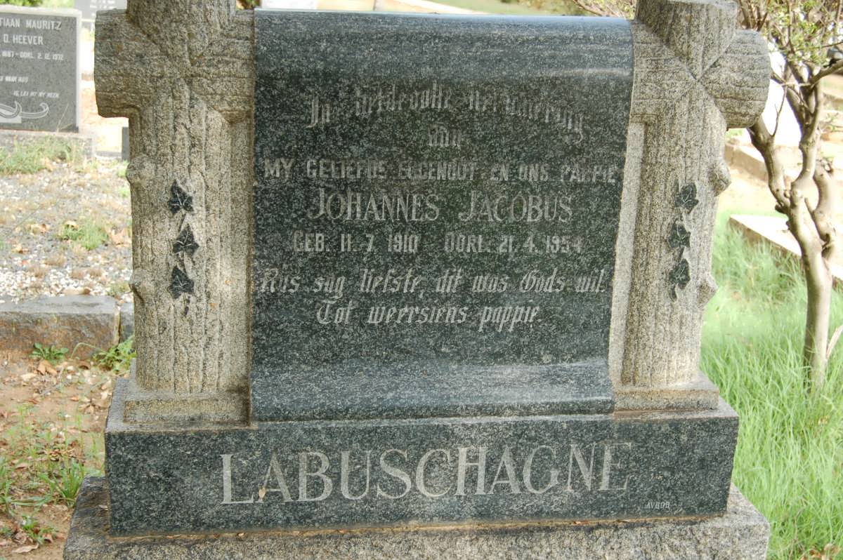 LABUSCHAGNE Johannes Jacobus 1910-1954