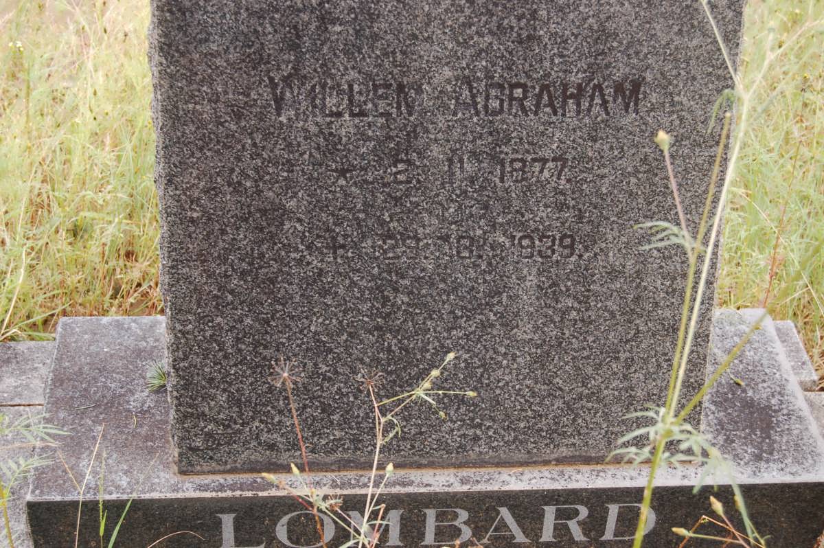LOMBARD Willem Abraham 1877-1939