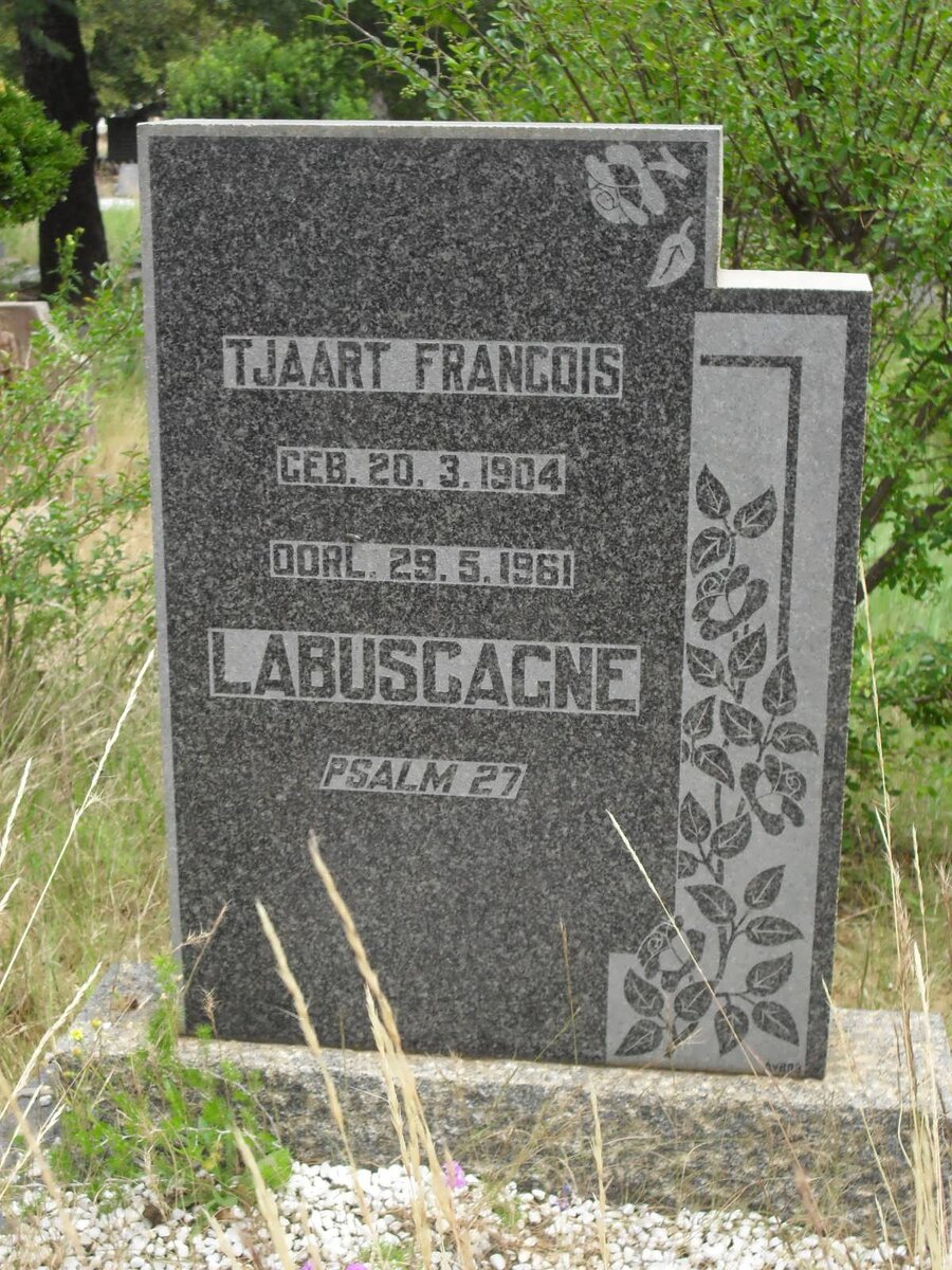 LABUSCHAGNE Tjaart Francois 1904-1961