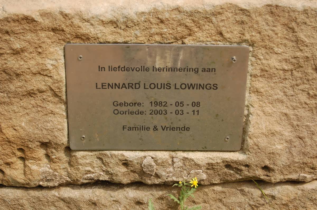 LOWINGS Lennard Louis 1982-2003