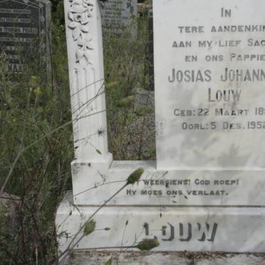 LOUW Josias Johannes 1889-1952