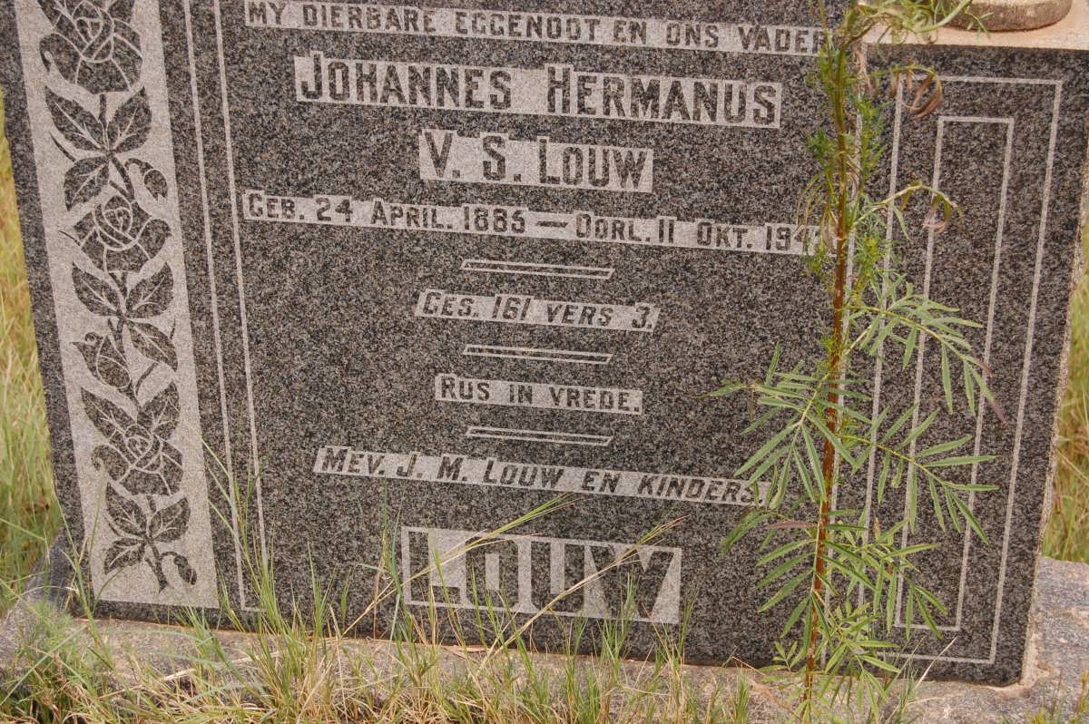 LOUW Johannes Hermanus V.S. 1885-194?