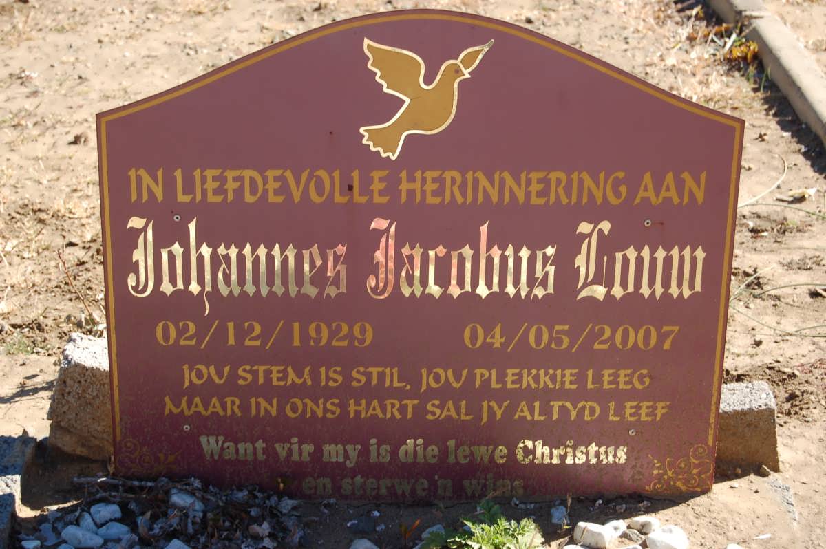 LOUW Johannes Jacobus 1929-2007