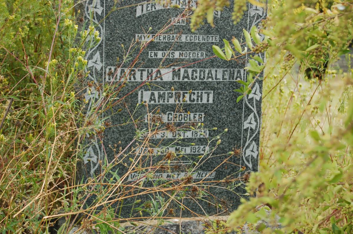 LAMPRECHT Martha Magdalena nee GROBLER 1875-1924