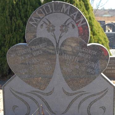 MOOLMAN Frans 1943-1994 &amp; Annette CRAVEN 1950-