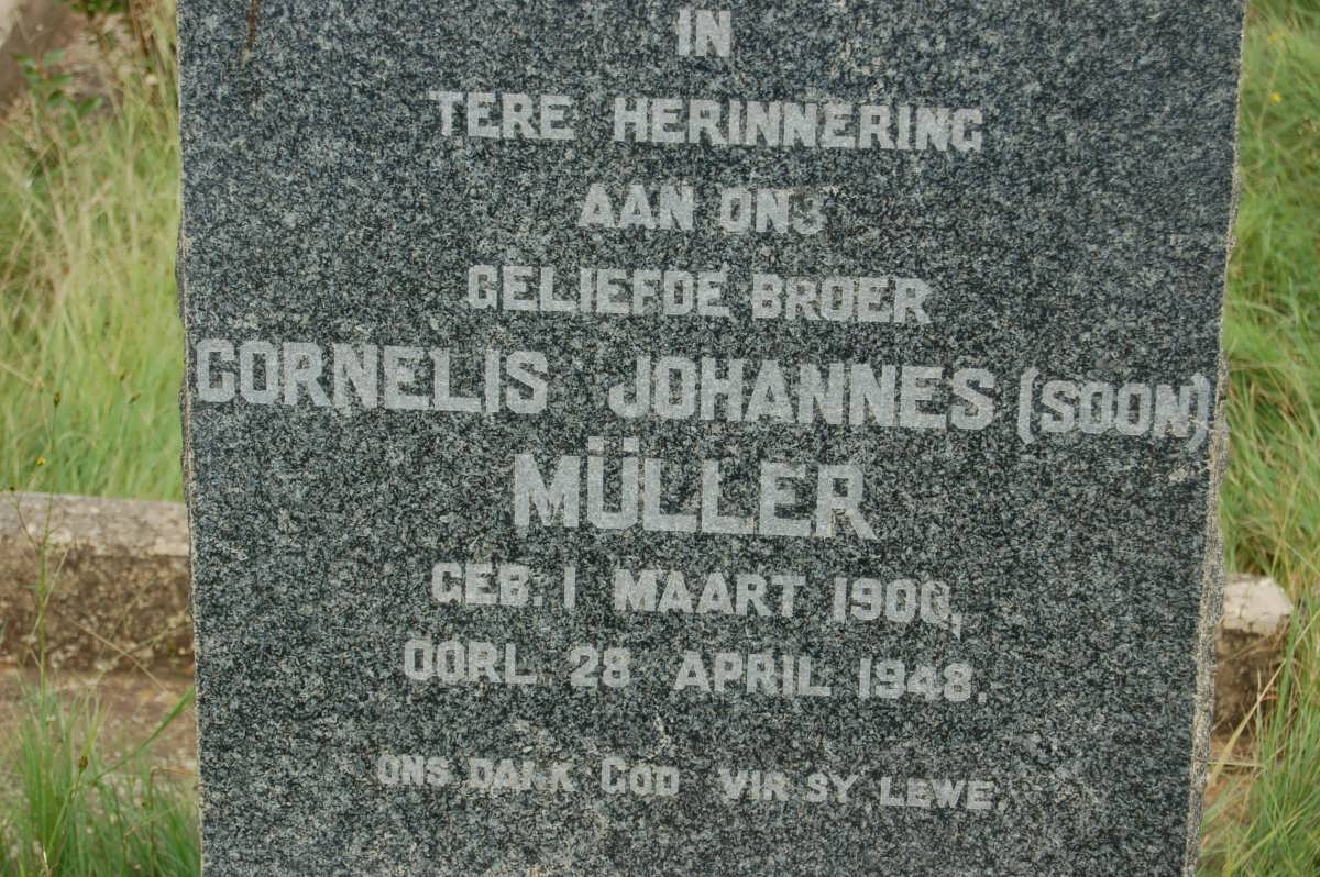 MULLER Cornelis Johannes 1900-1948