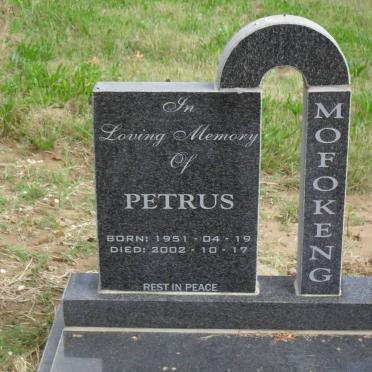 MOFOKENG Petrus 1951-2002