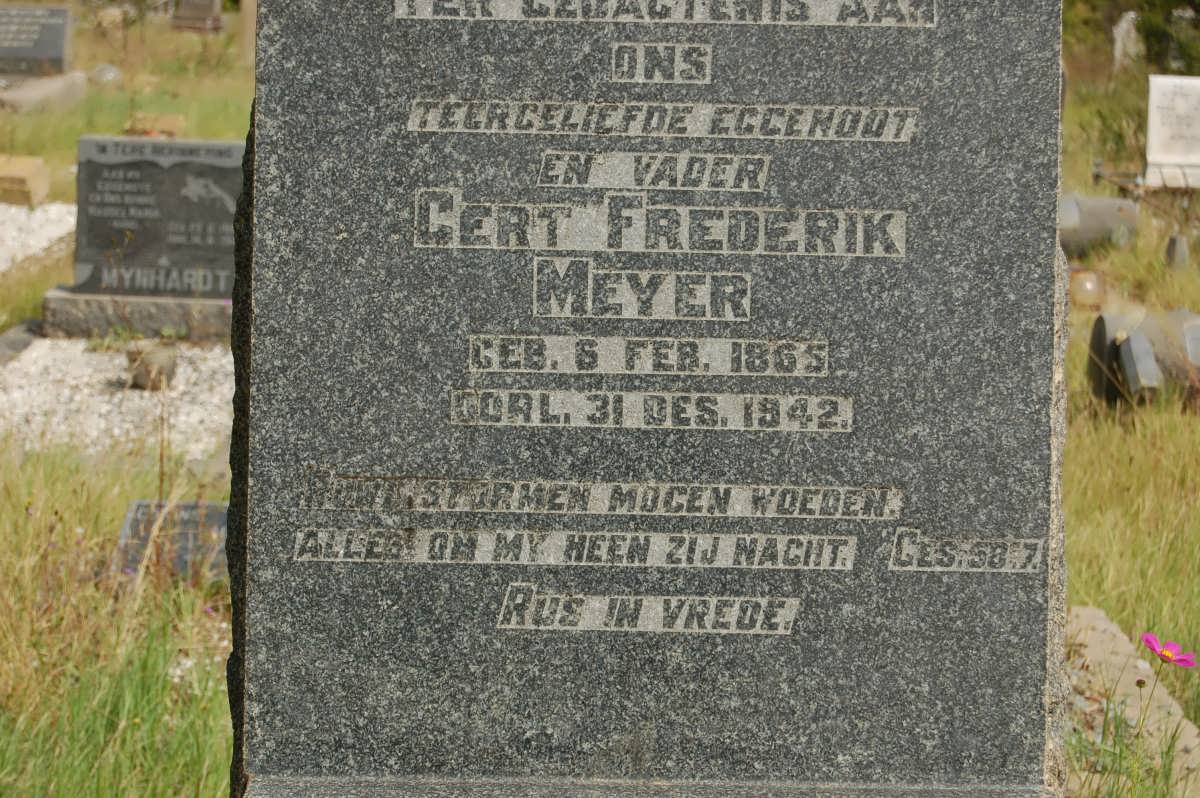 MEYER Gert Frederik 1865-1942