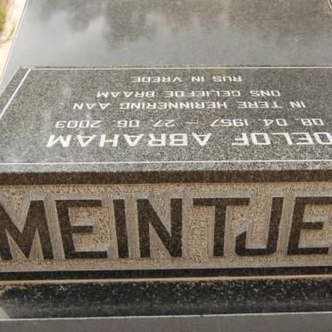 MEINTJES Oelof Abraham 1957-2003