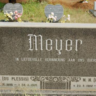 MEYER J.H. 1898-1975 &amp; M.M. 1902-1988