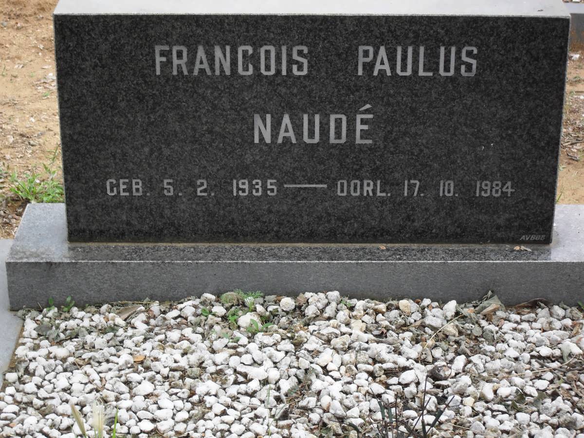 NAUDé Francois Paulus 1935-1984