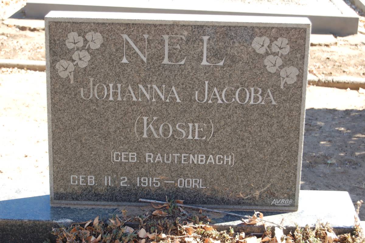 NEL Johanna Jacoba nee RAUTENBACH 1915-