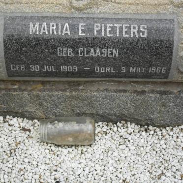 PIETERS Maria E. nee CLAASEN 1909-1966