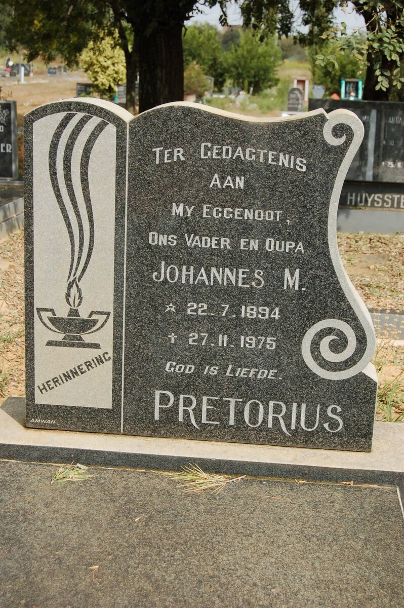PRETORIUS Johannes M. 1894-1975