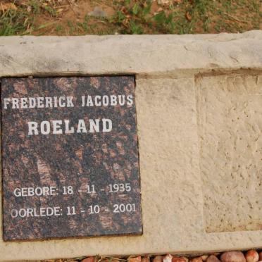ROELAND Frederick Jacobus 1935-2001