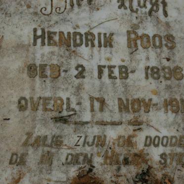 ROOS Hendrik 1896-1918