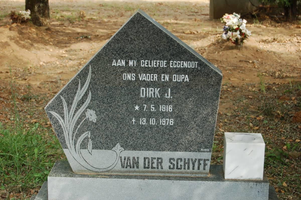 SCHYFF Dirk J., van der 1916-1976