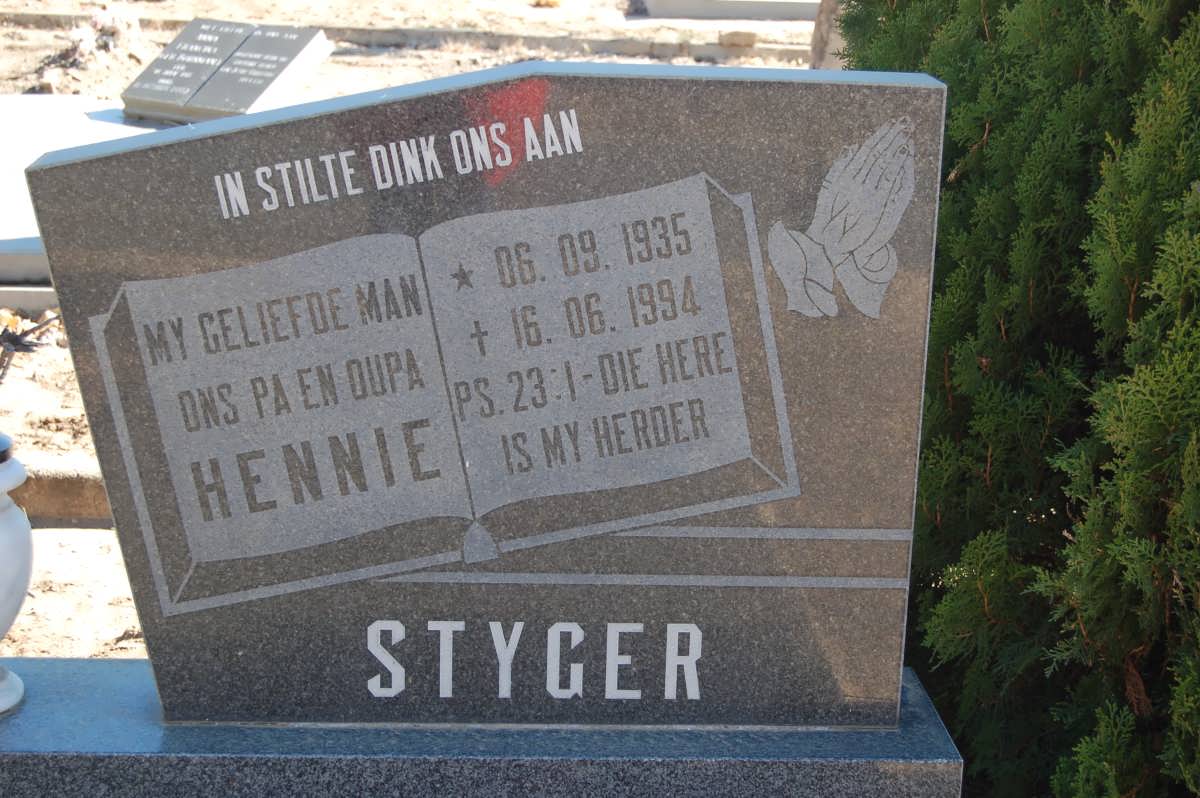 STYGER Hennie 1935-1994