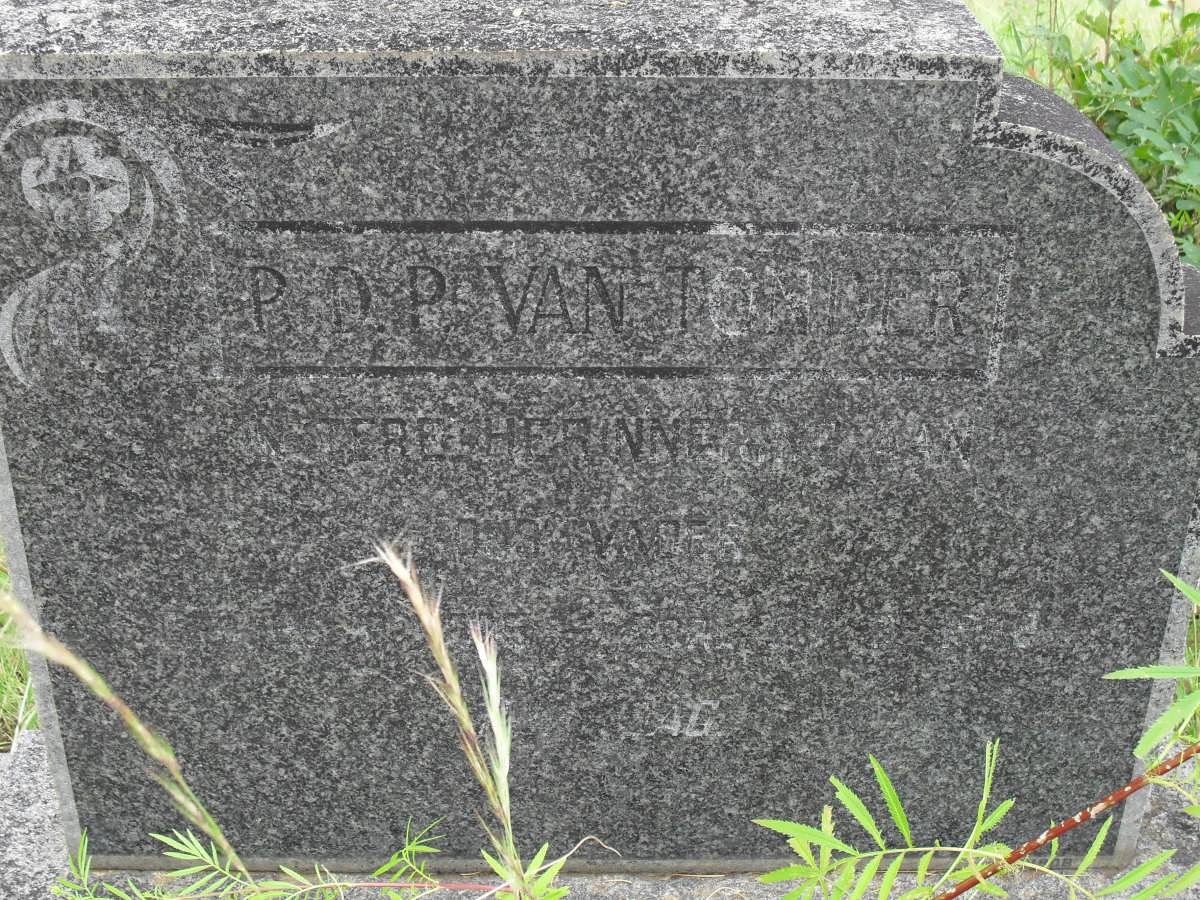TONDER P.D.P., van 