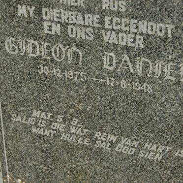 ? Gideon Daniel 1875-1948