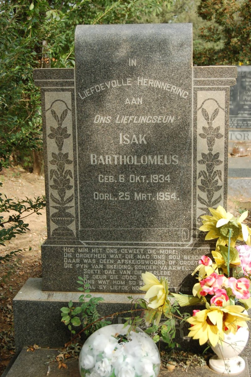 ? Isak Bartholomeus 1934-1954