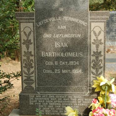? Isak Bartholomeus 1934-1954