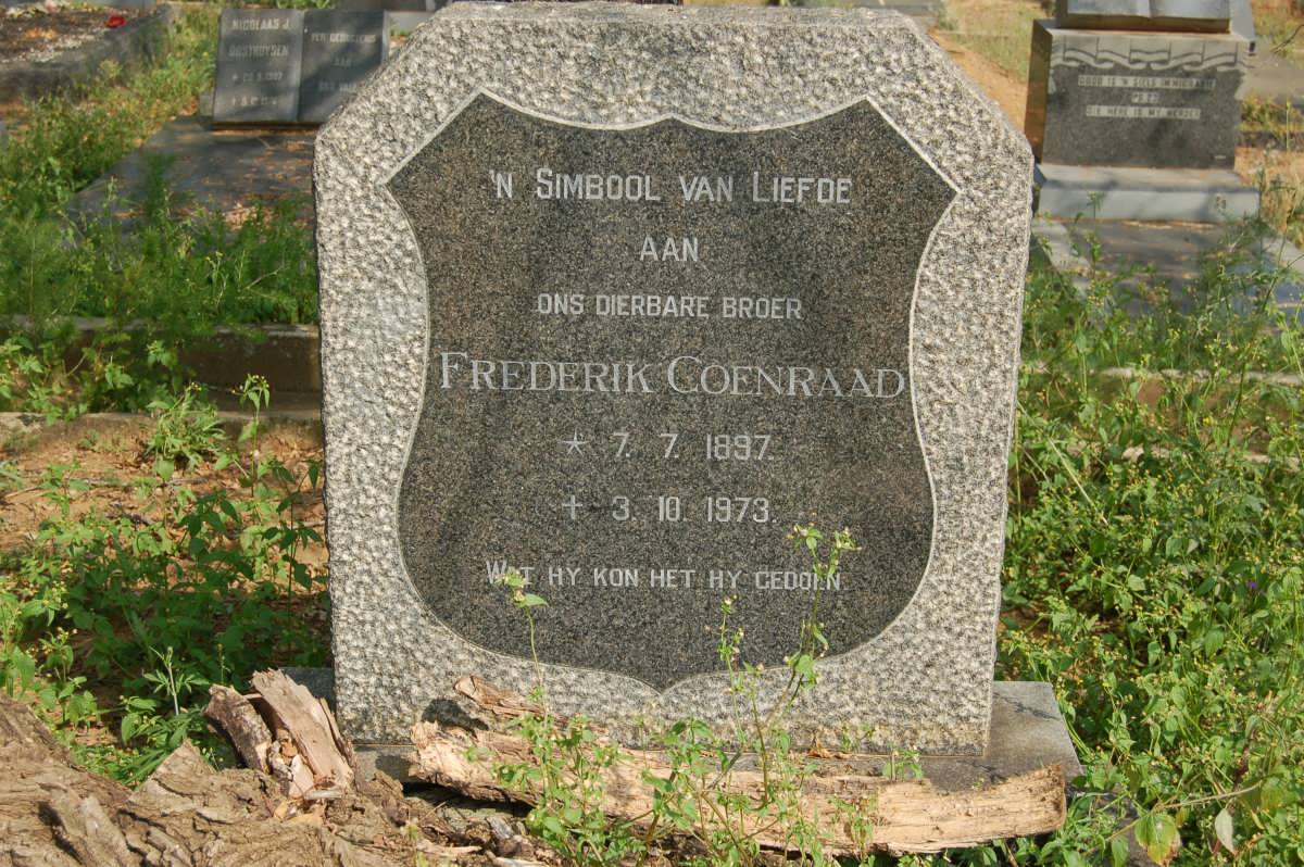 ? Frederik Coenraad 1897-1973