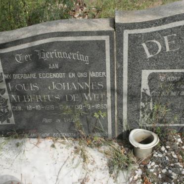 WET Louis Johannes Albertus, de 1916-1953