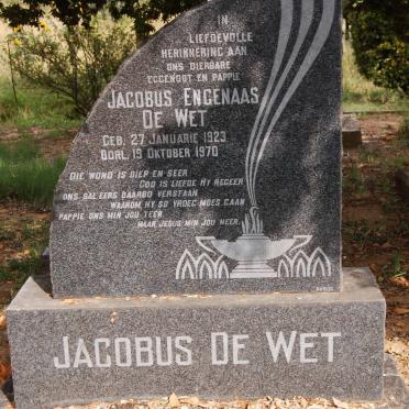 WET Jacobus Engenaas, de 1923-1970