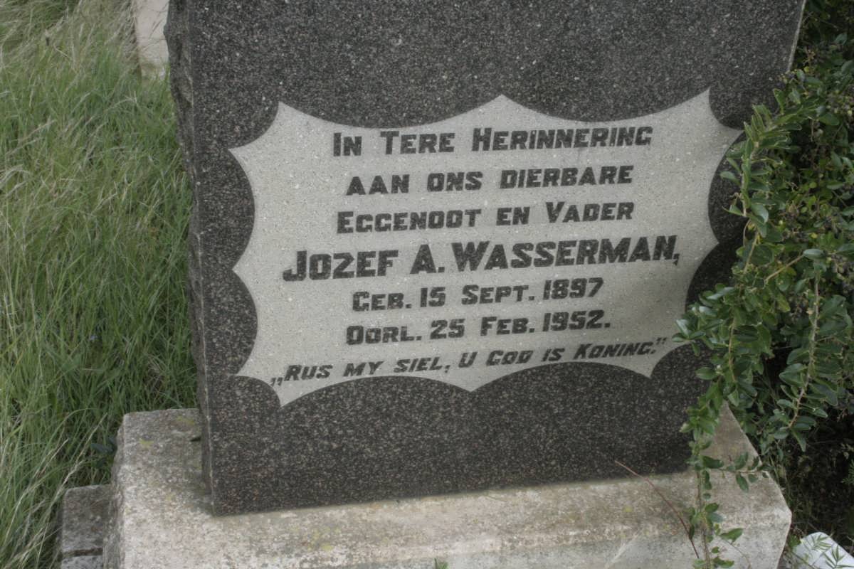 WASSERMAN Jozef A. 1897-1952