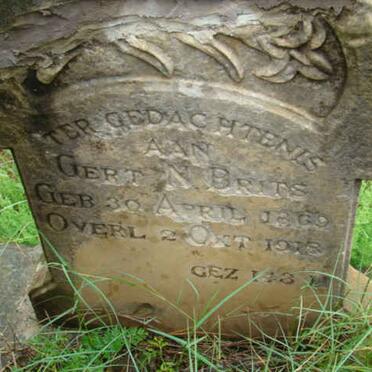 BRITS Gert N. 1869-1918