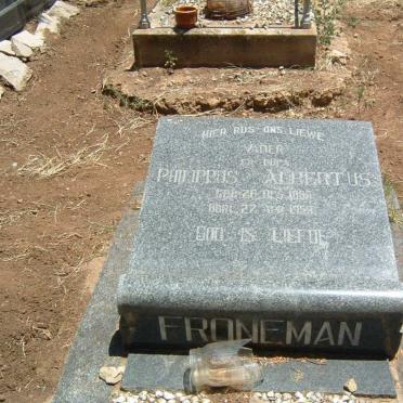 FRONEMAN Philippus Albertus 1886-1959