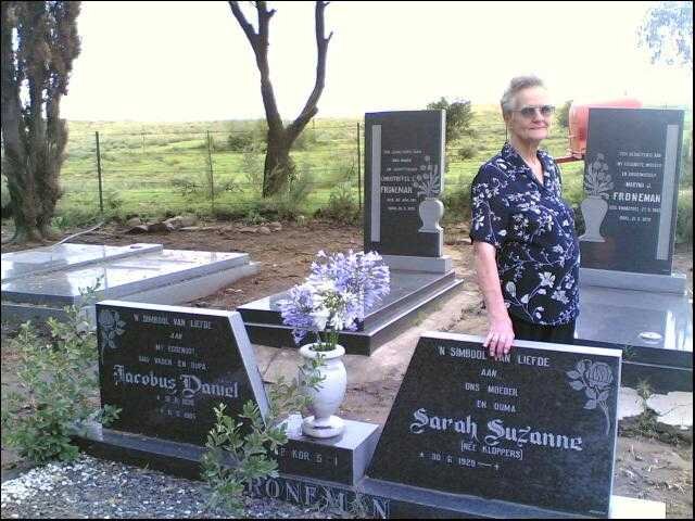 FRONEMAN Jacobus Daniel 1930-1985 &amp; Sarah Suzanne KLOPPERS 