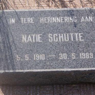 SCHUTTE Natie 1910-1989