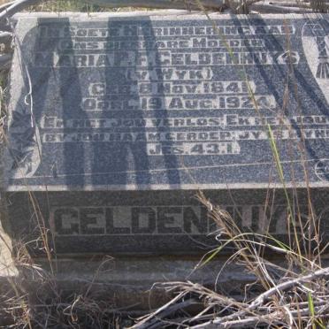 GELDENHUYS Maria P.F. nee VAN WYK 1841-1924