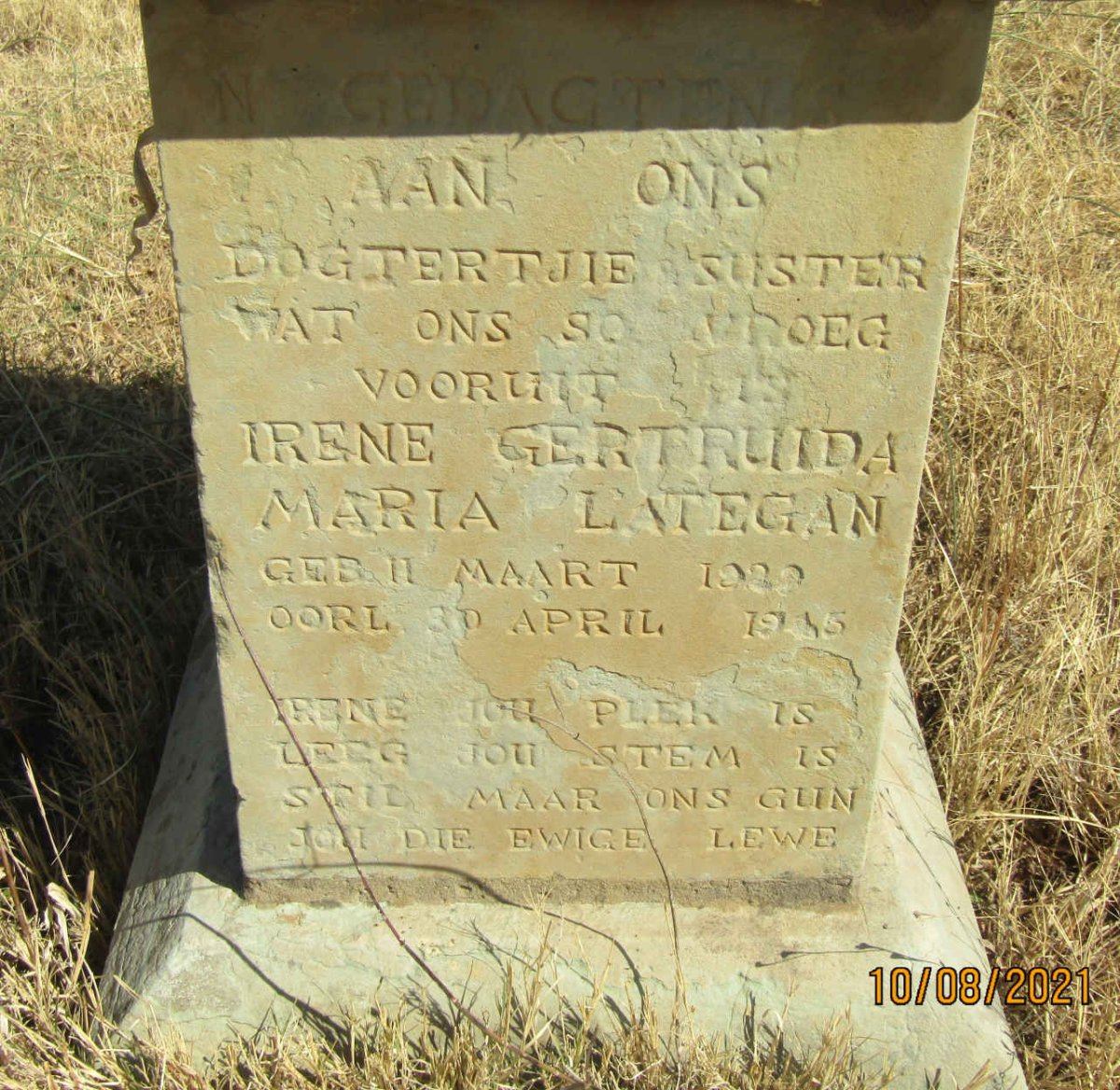 LATEGAN Irene Gertruida Maria 1929-1945