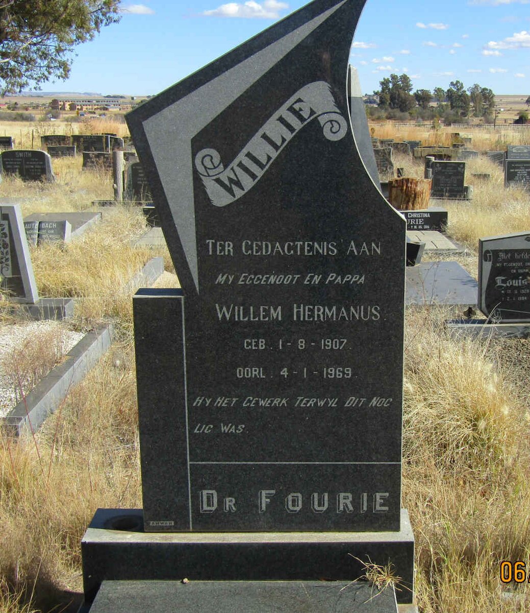 FOURIE Willem Hermanus 1907-1969