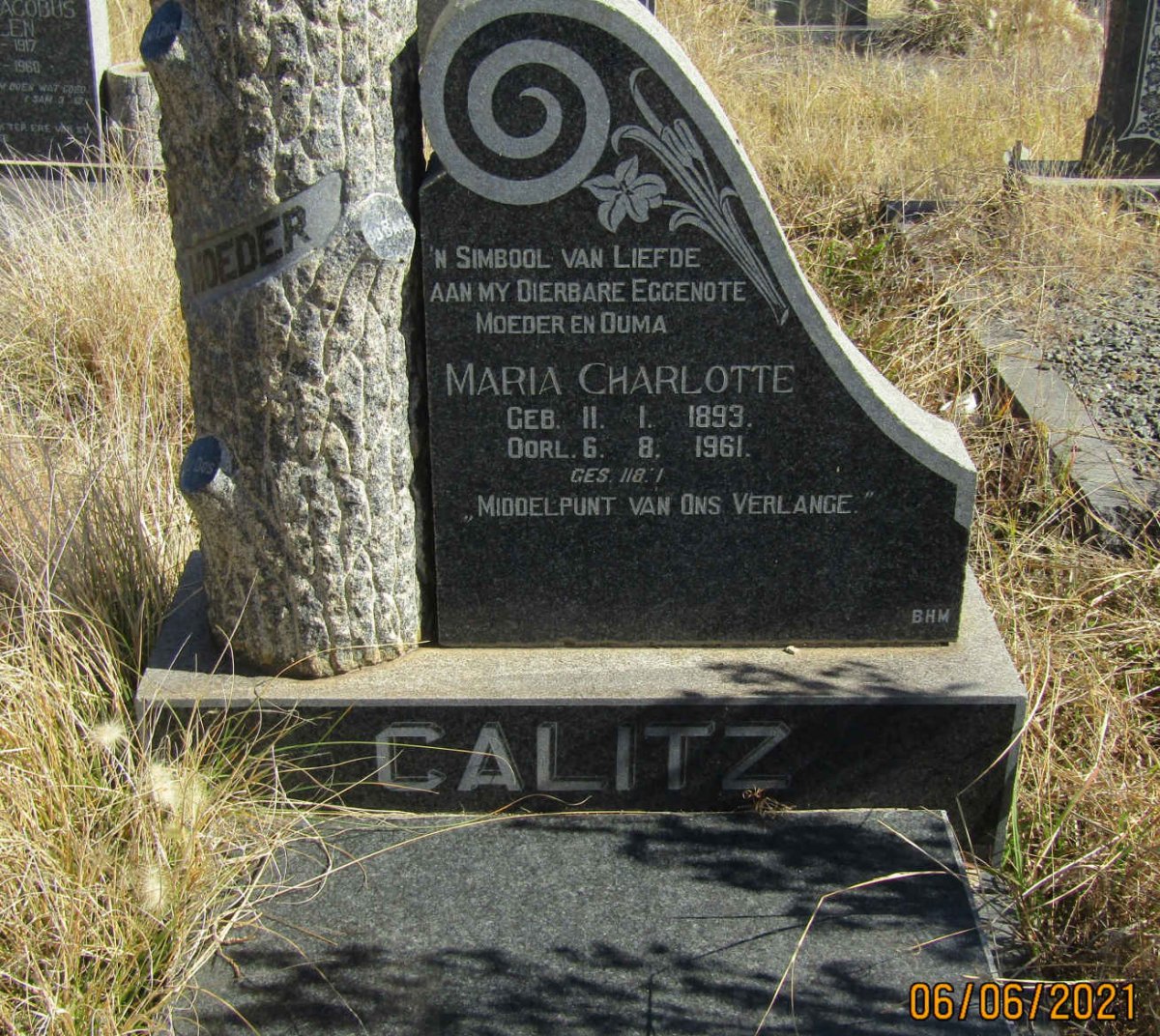 CALITZ Maria Charlotte 1893-1961