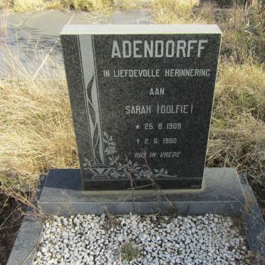 ADENDORFF Sarah 1909-1980