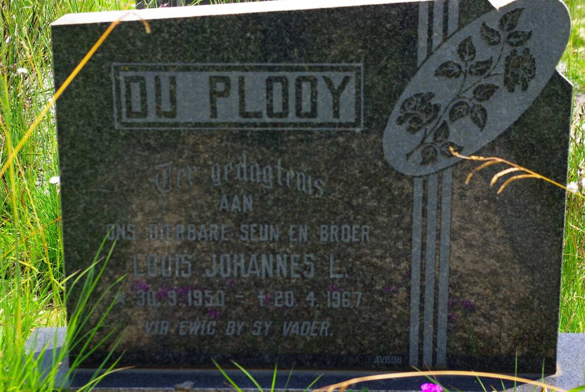 PLOOY Louis Johannes L., du 1950-1967