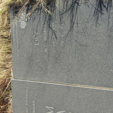 MARX Pieter J. 1887-1979 &amp; Lily BECKER 1896-1977