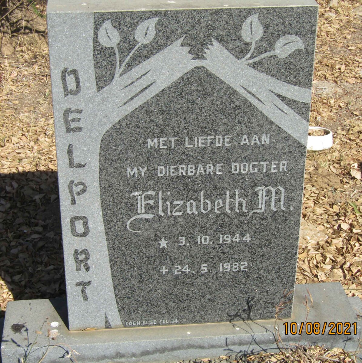 DELPORT Elizabeth M. 1944-1982