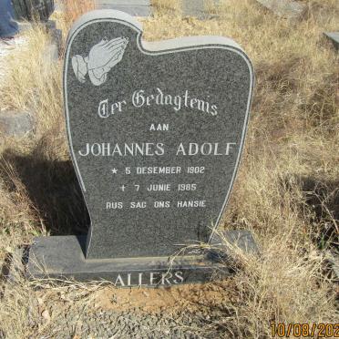 ALLERS Johannes Adolf 1902-1985