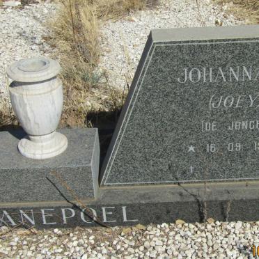 SWANEPOEL Jan A.C. 1935-1991 &amp; Johanna E. DE JONGH 1934- _1